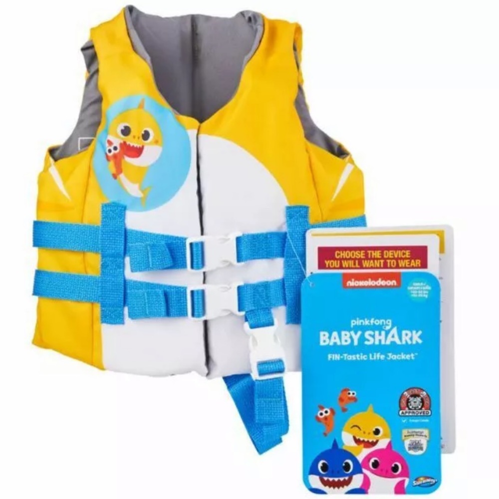 Baby shark toddler life jacket